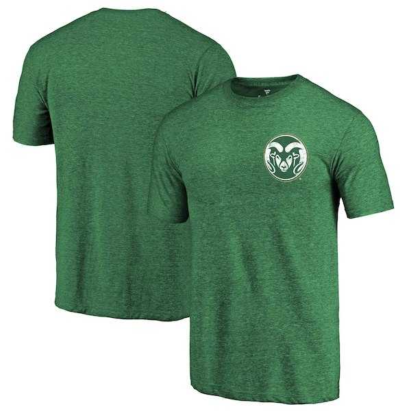 Colorado State Rams Fanatics Branded Green Heather Primary Logo Left Chest Distressed Tri Blend T-Shirt,We sell and wholesale Colorado State Rams Fanatics Branded Green Heather Primary Logo Left Chest Distressed Tri Blend T-Shirt on line form chian!